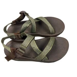 Chaco Size 12 Mens Green Brown Updraft Bulloo Greener Strap Hiking Sandals